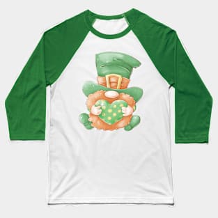 Cute Leprechaun holding a heart Baseball T-Shirt